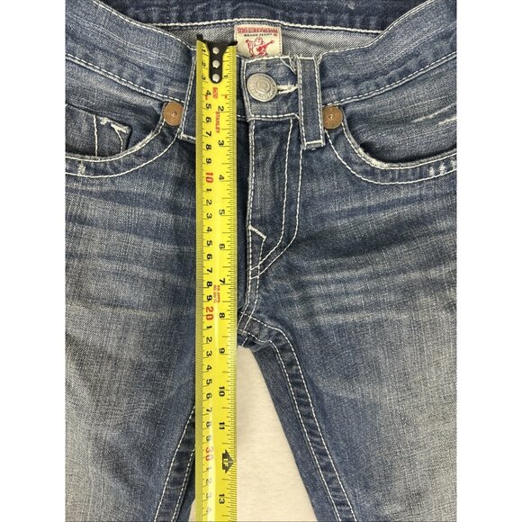 True Religion Jeans Bobby Womens Size 28 Vtg Y2k  Distressed Made In USA - Picture 5 of 14